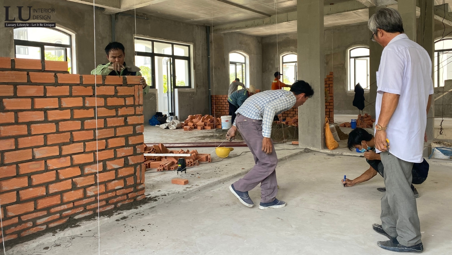 Các công trình đều luôn được LU Design giám sát nghiêm ngặt, đảm bảo tiến độ và chất lượng
