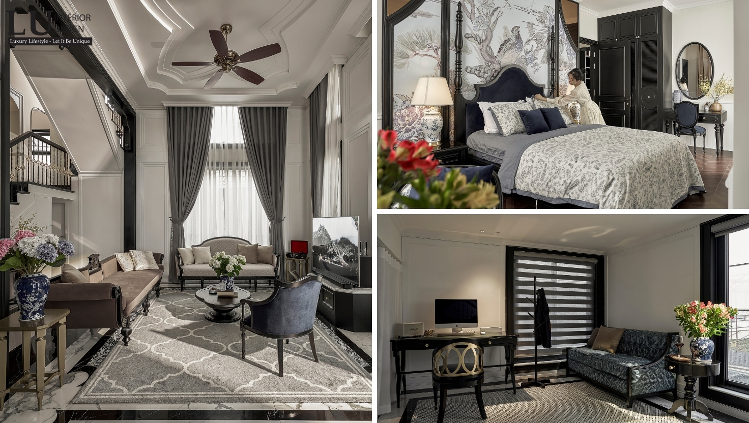 Không gian biệt thự Nam Hồ sang trọng được thi công hoàn thiện bởi LU Design