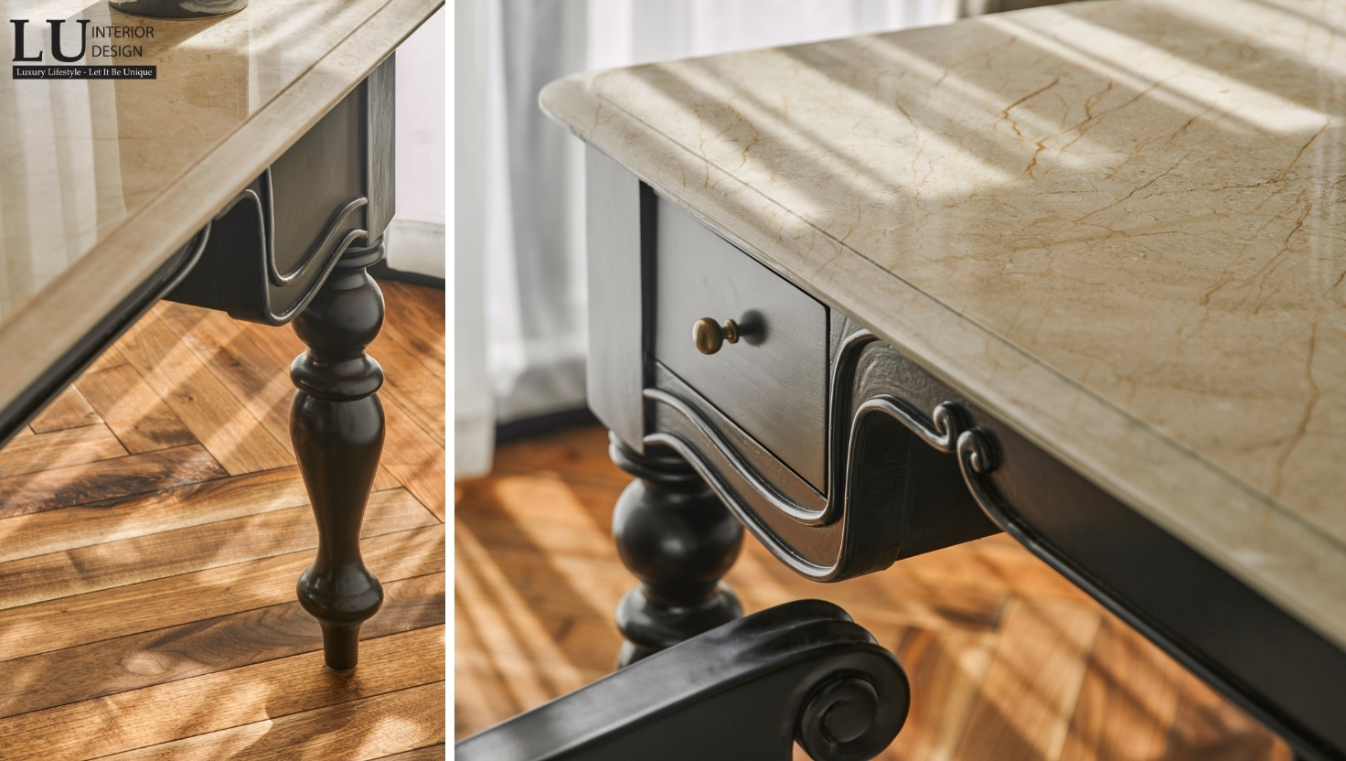 Đường nét tinh xảo trên sản phẩm thi công nội thất cao cấp của LU Design