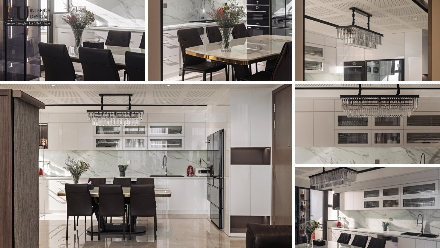 Thi công nội thất căn hộ Duplex The View, không gian bếp kết hợp phòng ăn tinh tế, tối ưu hóa diện tích 