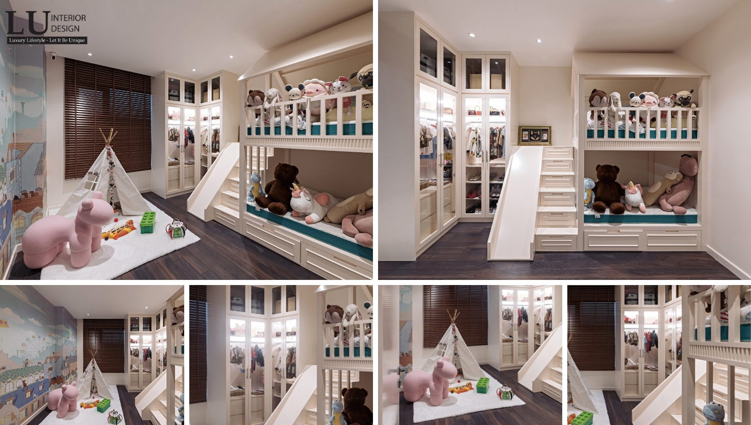 Thi công nội thất phòng ngủ trẻ em căn hộ Duplex The View, không gian nghỉ ngơi thoải mái và sáng tạo
