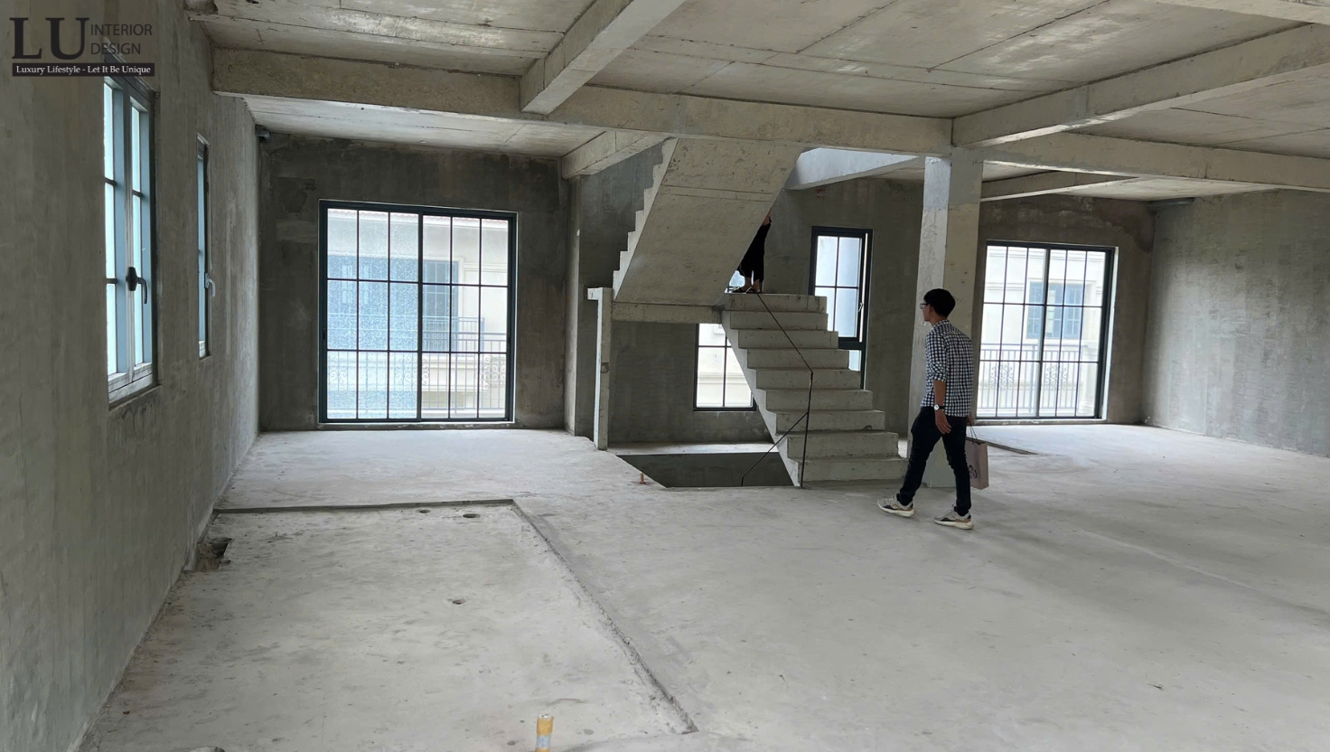 LU Design khảo sát hiện trạng công trình thô để chuẩn bị cho thi công nội thất cao cấp