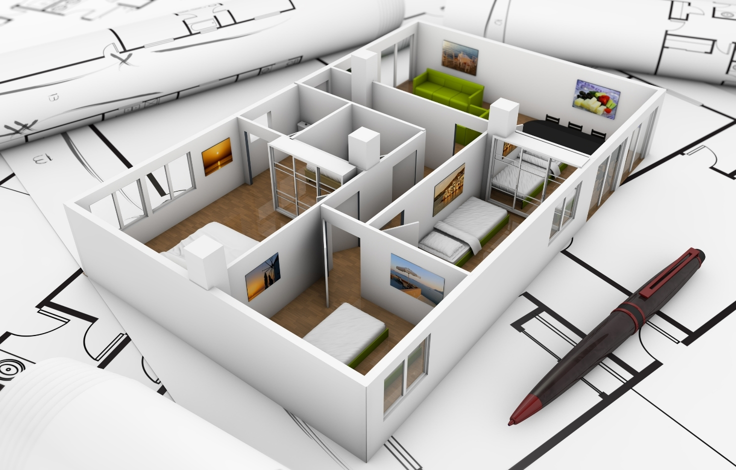 Lu Design phát triển & hoàn thiện thiết kế nội thất