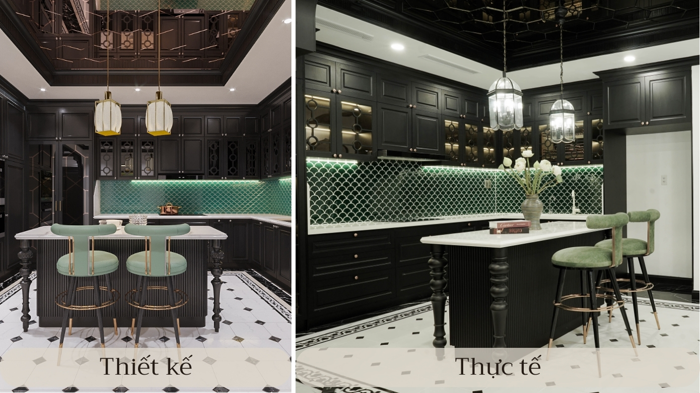 Hình ảnh thiết kế và thi công hoàn thiện thực tế nội thất căn hộ Riverpark Premier từ LU Design
